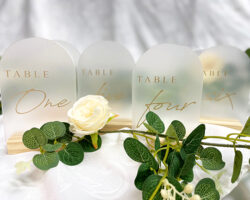 Acrylic Table Numbers Events